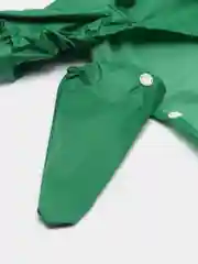 Зеленый дождевик для собак
