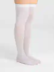 Белый гольфы в полоску, цветные  80D