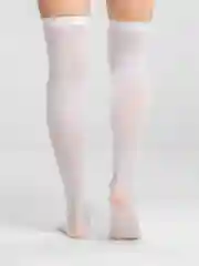 Белый гольфы в полоску, цветные  80D