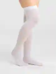 Белый гольфы в полоску, цветные  80D