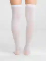 Белый гольфы в полоску, цветные  80D