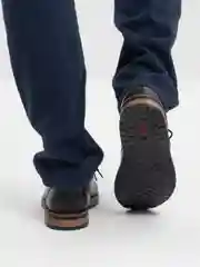 Черный туфли мужские Rieker, из натуральной кожи