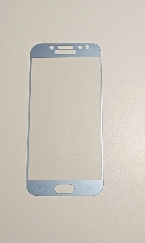 Защитное стекло SAMSUNG J5 2017 голубое