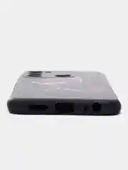 Голубой силиконовый чехол для Tecno Spark Go 2022/Spark 8C (Спарк 8С), с принтом, с рисунком