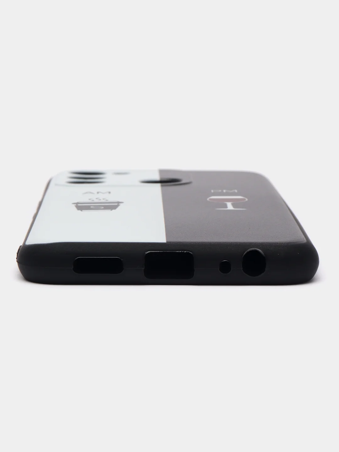 Бирюзовый силиконовый чехол для Tecno Spark Go 2022/Spark 8C (Спарк 8С), с принтом, с рисунком