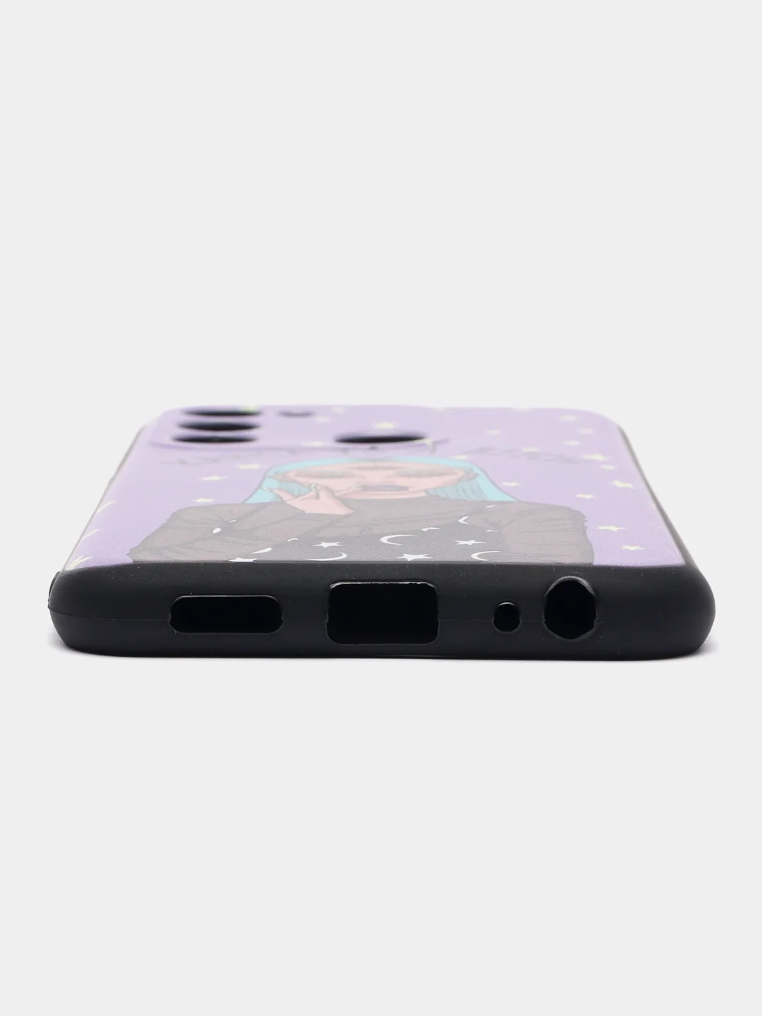 Пурпурный силиконовый чехол для Tecno Spark Go 2022/Spark 8C (Спарк 8С), с принтом, с рисунком