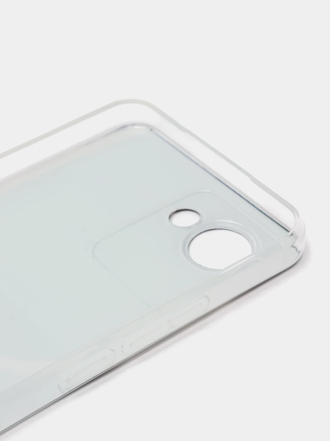 Угольный силиконовый чехол на Realme C30 / Реалми С30 прозрачный, с рисунком, защита камеры