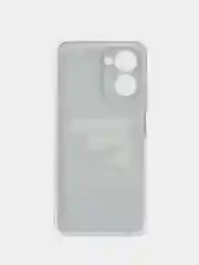 Тёмно-коричневый силиконовый чехол на Realme C33 / Реалми С33 прозрачный, с рисунком, защита камеры