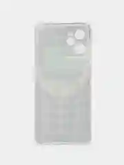 Угольный силиконовый чехол на Realme C35 / Реалми С35 прозрачный, с рисунком, защита камеры