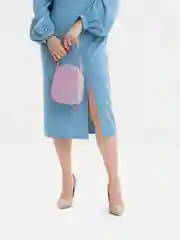 Сиреневый сумка женская через плечо