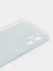 Светло-синий силиконовый чехол на Realme C35 / Реалми С35 прозрачный, с рисунком, защита камеры