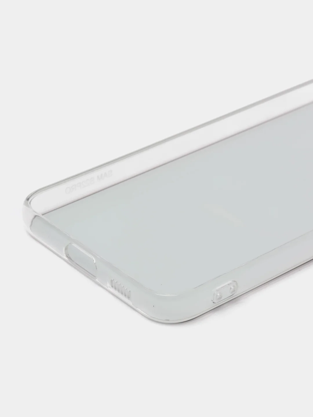 Черный чехол на Samsung Galaxy S22 Plus / Самсунг S22 Plus прозрачный, с рисунком, защита камеры