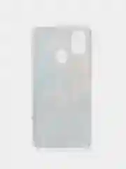 Голубой силиконовый чехол на Samsung Galaxy M21/M30s / Самсунг М21/М30s с рисунком, защита камеры