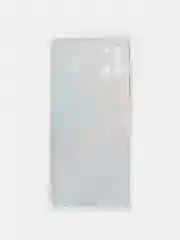 Голубой силиконовый чехол на Samsung Galaxy A31 / Самсунг А31 прозрачный с рисунком, защита камеры