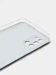 Разноцветный силиконовый чехол на Samsung Galaxy A31 / Самсунг А31 прозрачный с рисунком, защита камеры