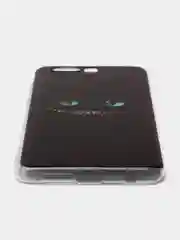 Черный силиконовый чехол на Huawei Honor 9 / Хонор 9 прозрачный, с рисунком, защита камеры