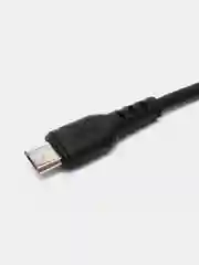 Черный usb кабель зарядный, 1.0м, DENMEN D06 2.4A, TypeC/MicroUSB/Lightning для Android и iPhone