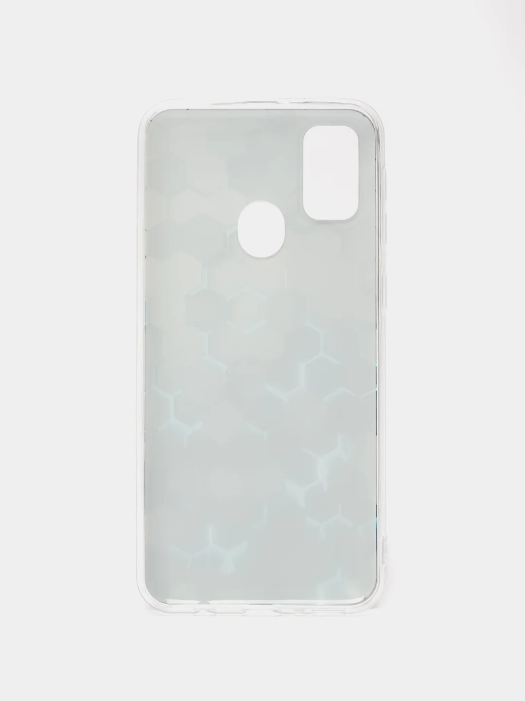 Бирюзовый силиконовый чехол на Samsung Galaxy M21/M30s / Самсунг М21/М30s с рисунком, защита камеры