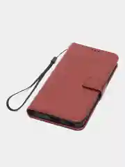Багровый чехол-книжка с магнитной застежкой для Xiaomi 12 Lite (Сяоми 12 Лайт)