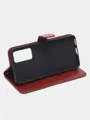 Багровый чехол-книжка с магнитной застежкой для Xiaomi 12 Lite (Сяоми 12 Лайт)