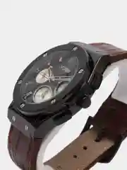 Коричневый мужские наручные часы Skmei 9157 в подарочной упаковке