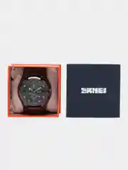 Черный мужские наручные часы Skmei 9165 в подарочной упаковке