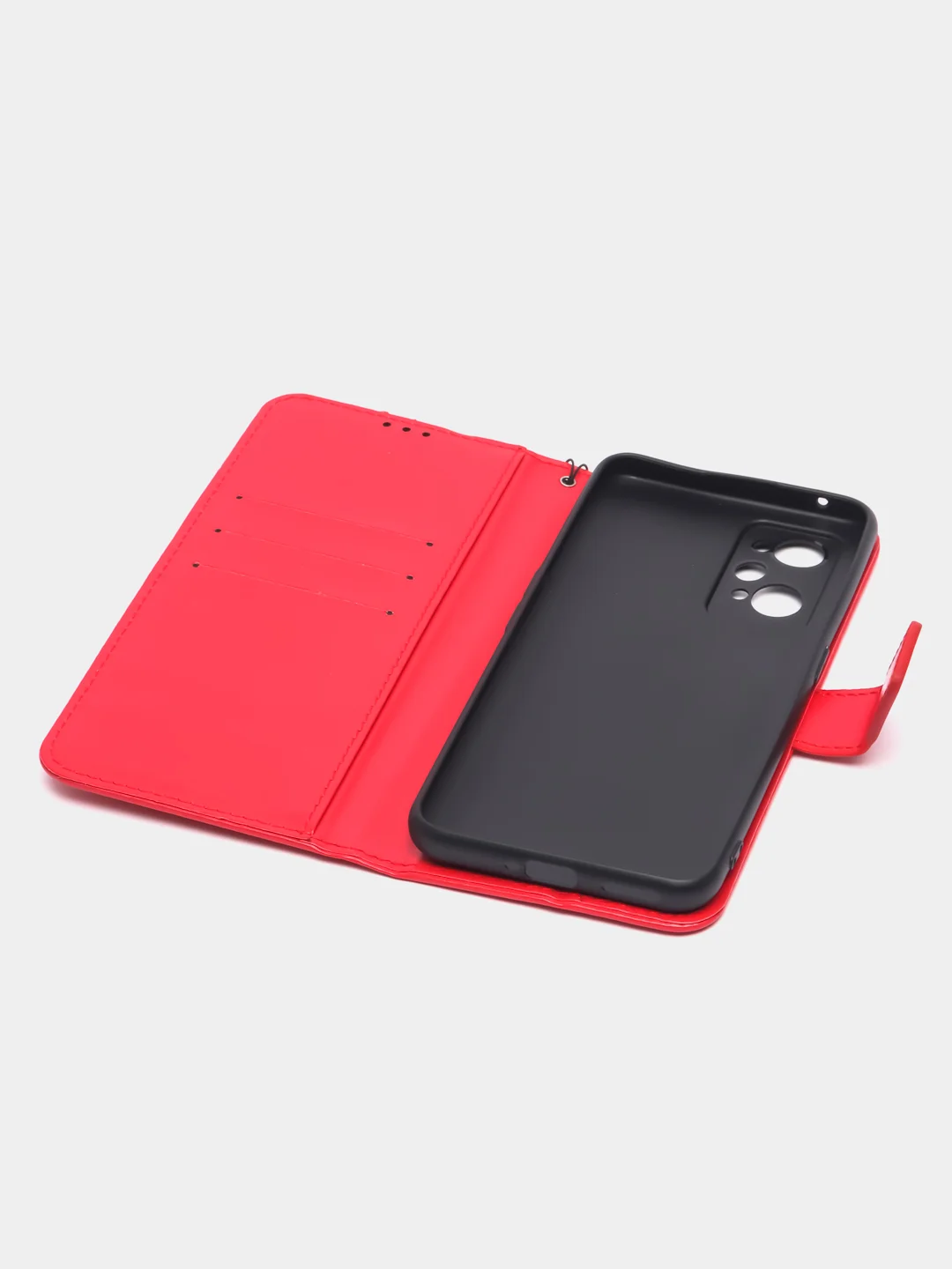 Красный чехол-книжка для Realme GT Neo 2 5G / GT Neo 2, с магнитной застежкой (Реалми ГТ Нео 2)