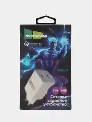 Белый блок питания 2USB 3 A + 2.1 A, зарядное устройство QC3.0 быстрая зарядка NC55QC