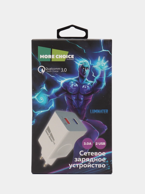 Блок питания 2USB 3 A + 2.1 A, зарядное устройство QC3.0 быстрая зарядка NC55QC