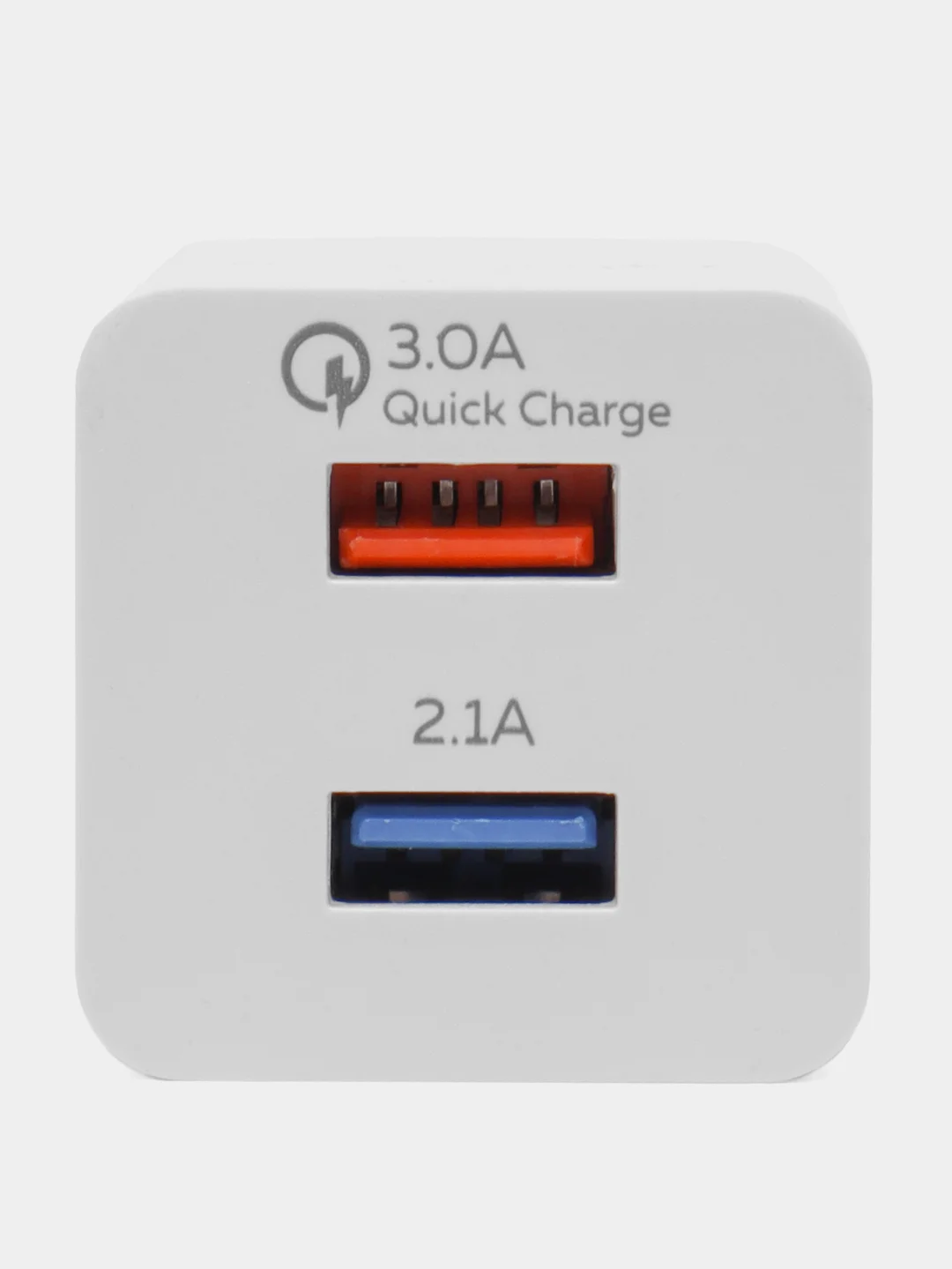 Белый блок питания 2USB 3 A + 2.1 A, зарядное устройство QC3.0 быстрая зарядка NC55QC