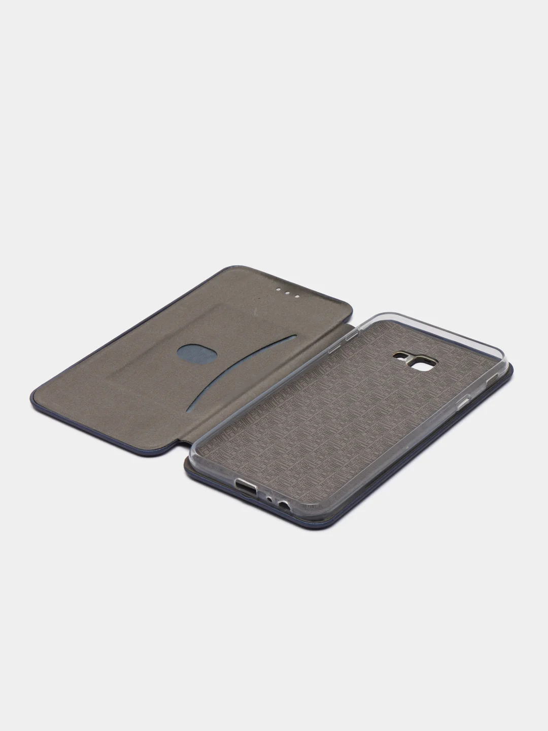 Синий чехол-книжка Samsung Galaxy J4+/J4 Plus (Самсунг Галакси Джи 4+/Джи 4 Плюс)