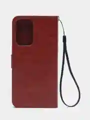 Багровый чехол-книжка с магнитной застежкой для Samsung Galaxy A33 5G (Самсунг Галакси А33 5г)