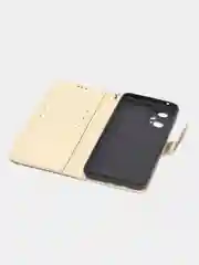 Золотой чехол-книжка для Realme GT Neo 2 5G / GT Neo 2, с магнитной застежкой (Реалми ГТ Нео 2)