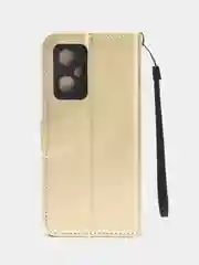 Золотой чехол-книжка для Realme GT Neo 2 5G / GT Neo 2, с магнитной застежкой (Реалми ГТ Нео 2)