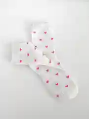 Розовый носки с сердечком