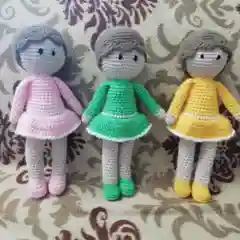 Красный игрушка мягкая Кукла ручная работа