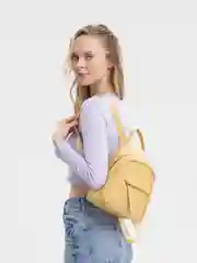 Бежевый женский рюкзак