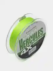 Плетенка 100 м, Kaida Hercules Neon Green 4X, плетеный шнур для рыбалки, леска
