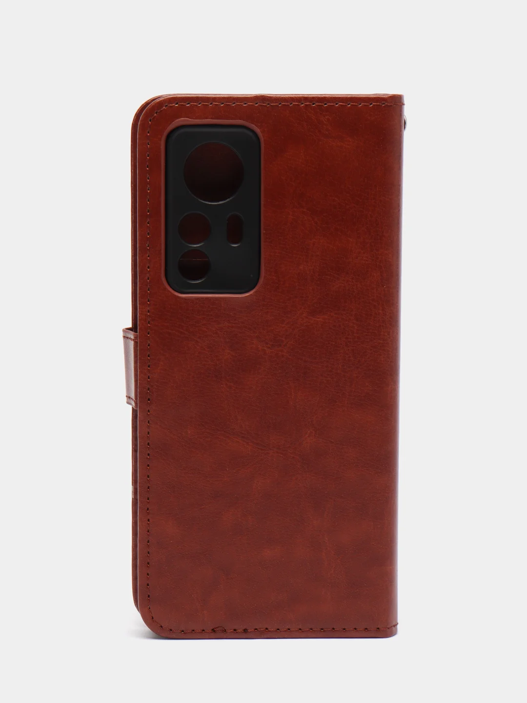Багровый чехол-книжка с магнитной застежкой для Xiaomi 12T (Сяоми 12Т)