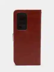 Багровый чехол-книжка с магнитной застежкой для Xiaomi 12T (Сяоми 12Т)