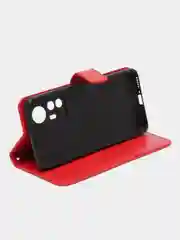 Красный чехол-книжка с магнитной застежкой для Xiaomi 12T (Сяоми 12Т)