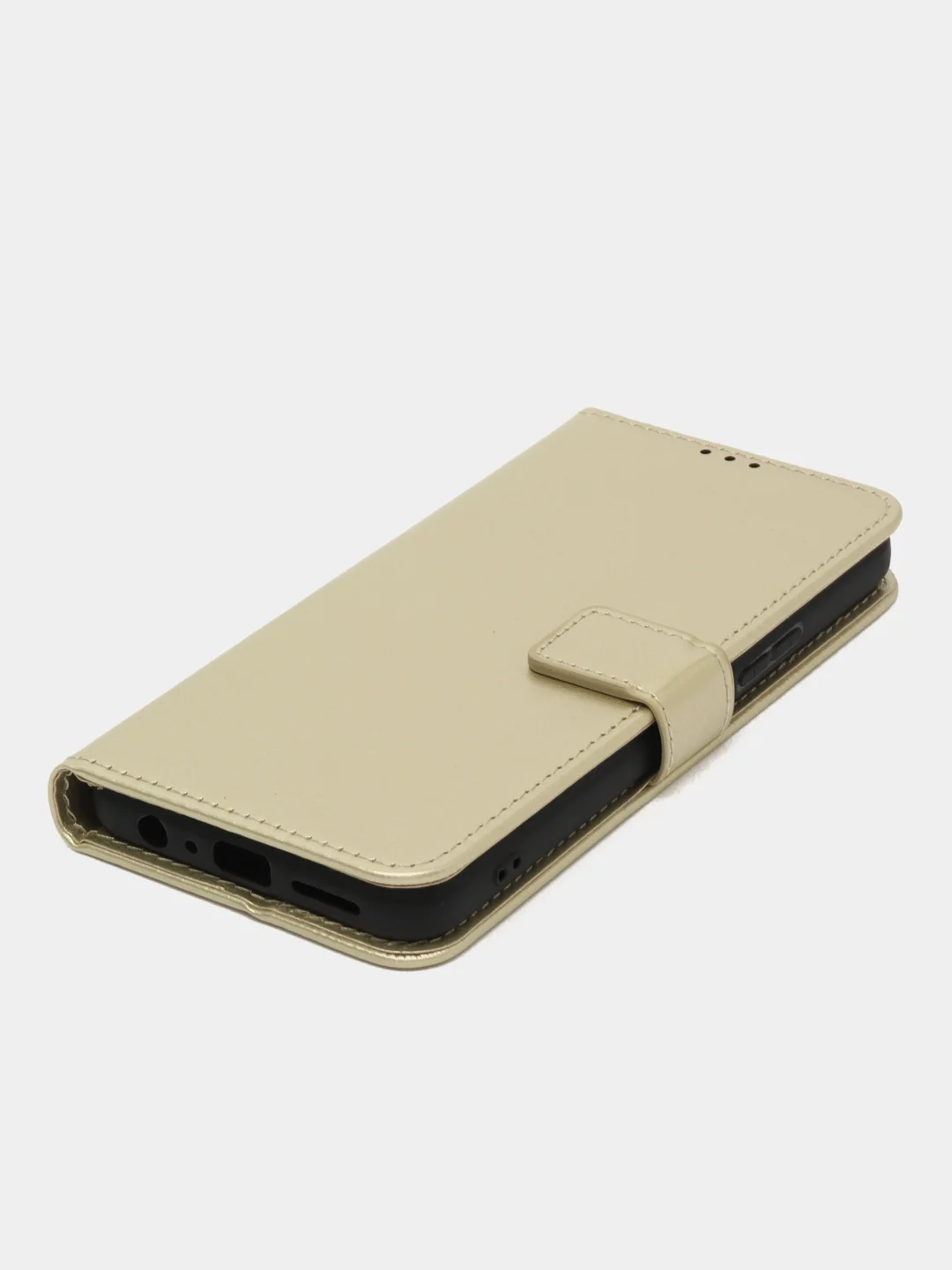 Золотой чехол-книжка с магнитной застежкой для Tecno POVA 4 Pro (Техно Пова 4 Про)