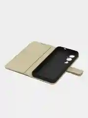 Золотой чехол-книжка с магнитной застежкой для Tecno POVA 4 Pro (Техно Пова 4 Про)