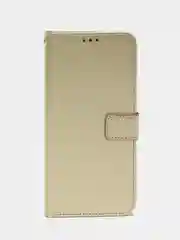 Золотой чехол-книжка с магнитной застежкой для Tecno POP 6 Pro (Техно Поп 6 Про)
