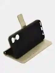 Золотой чехол-книжка с магнитной застежкой для Tecno POP 6 Pro (Техно Поп 6 Про)