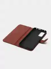 Багровый чехол-книжка с магнитной застежкой для Xiaomi Redmi Note 11 Pro/Note 12 Pro 4G (Сяоми)