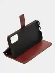Багровый чехол-книжка с магнитной застежкой для Xiaomi Redmi Note 11 Pro/Note 12 Pro 4G (Сяоми)