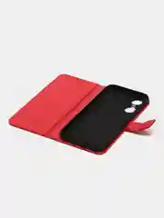 Красный чехол-книжка с магнитной застежкой для Tecno POP 6 Pro (Техно Поп 6 Про)