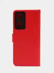 Красный чехол-книжка с магнитной застежкой для Tecno POP 6 Pro (Техно Поп 6 Про)