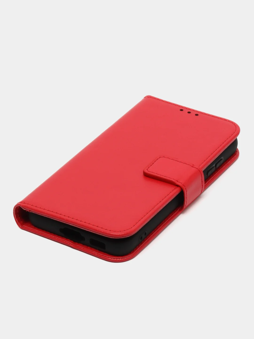 Красный чехол-книжка с магнитной застежкой для Samsung Galaxy S23, S23 Plus, S23 Ultra